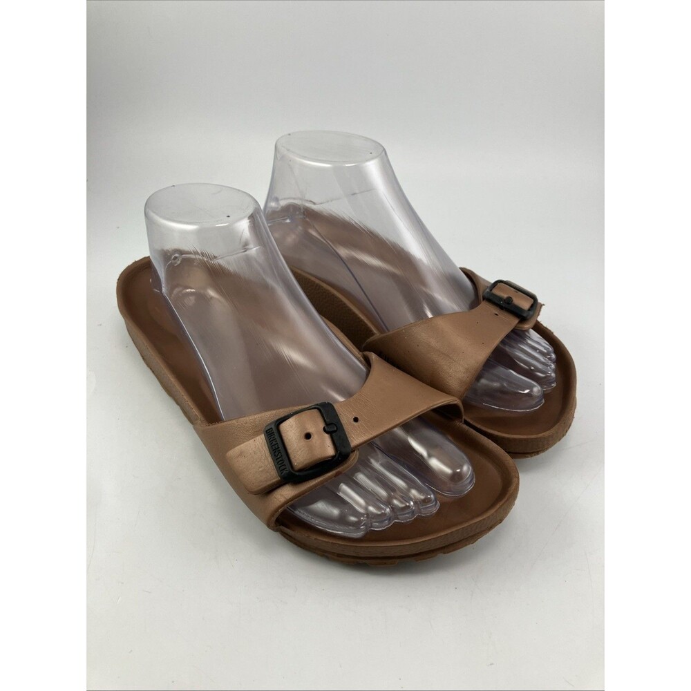 Birkenstock Women's Madrid Eva Sandal Metallic Bronze Copper - Size W7 M8